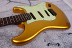 Guitar Kit Golden 2 Piece Mahogany Body Wenge Neck With Hardware, Hight Quality Electric Guitar Kit, Fender Strat Neck, Build Your Own DIY