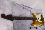 Guitar Kit Golden 2 Piece Mahogany Body Wenge Neck With Hardware, Hight Quality Electric Guitar Kit, Fender Strat Neck, Build Your Own DIY