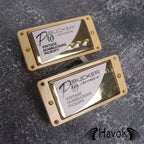 Pro Bucker Metal Cover Alnico 2 Paf Humbucker Pickups, LP Single Cut Guitars, High End Guitar Accessory and Replacement, Nickel Silver