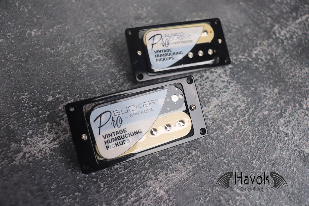 Pro Bucker Alnico 2 PAF Humbucker Pickups From LP Single Cut Guitars, High End Guitar Accessories and Replacement, Nickel Silver, Guitar DIY
