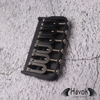 Low Profile Hard Tail Bridge Stainless Steel Plate And Saddles, 6 String Electric Guitar, Vintage Guitar Building Kit, Replacement Part