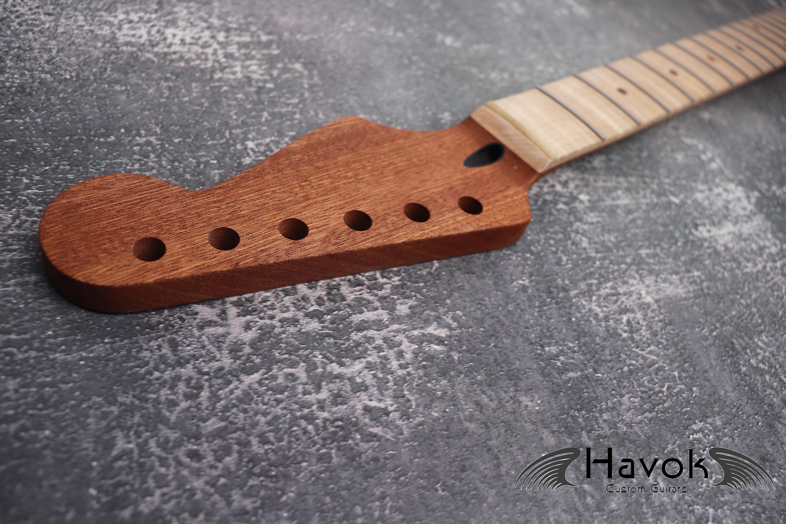 S type Guitar Mahogany Neck, 22 Nickel Frets, Flame Maple Fretboard, Satin Finish ST, S-Style Guitar Building DIY, Medium Jumbo Jescar