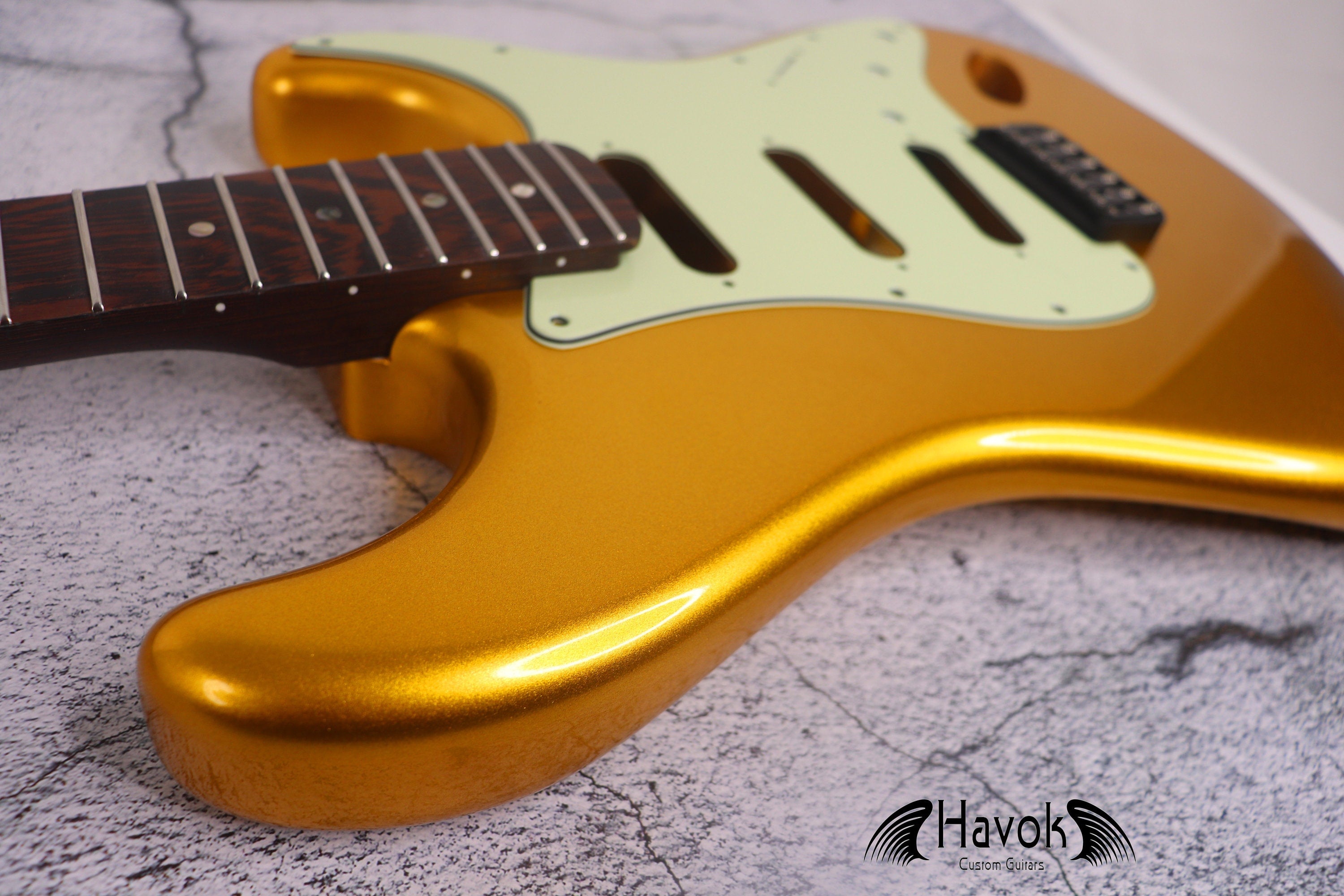 Guitar Kit Golden 2 Piece Mahogany Body Wenge Neck With Hardware, Hight Quality Electric Guitar Kit, Fender Strat Neck, Build Your Own DIY