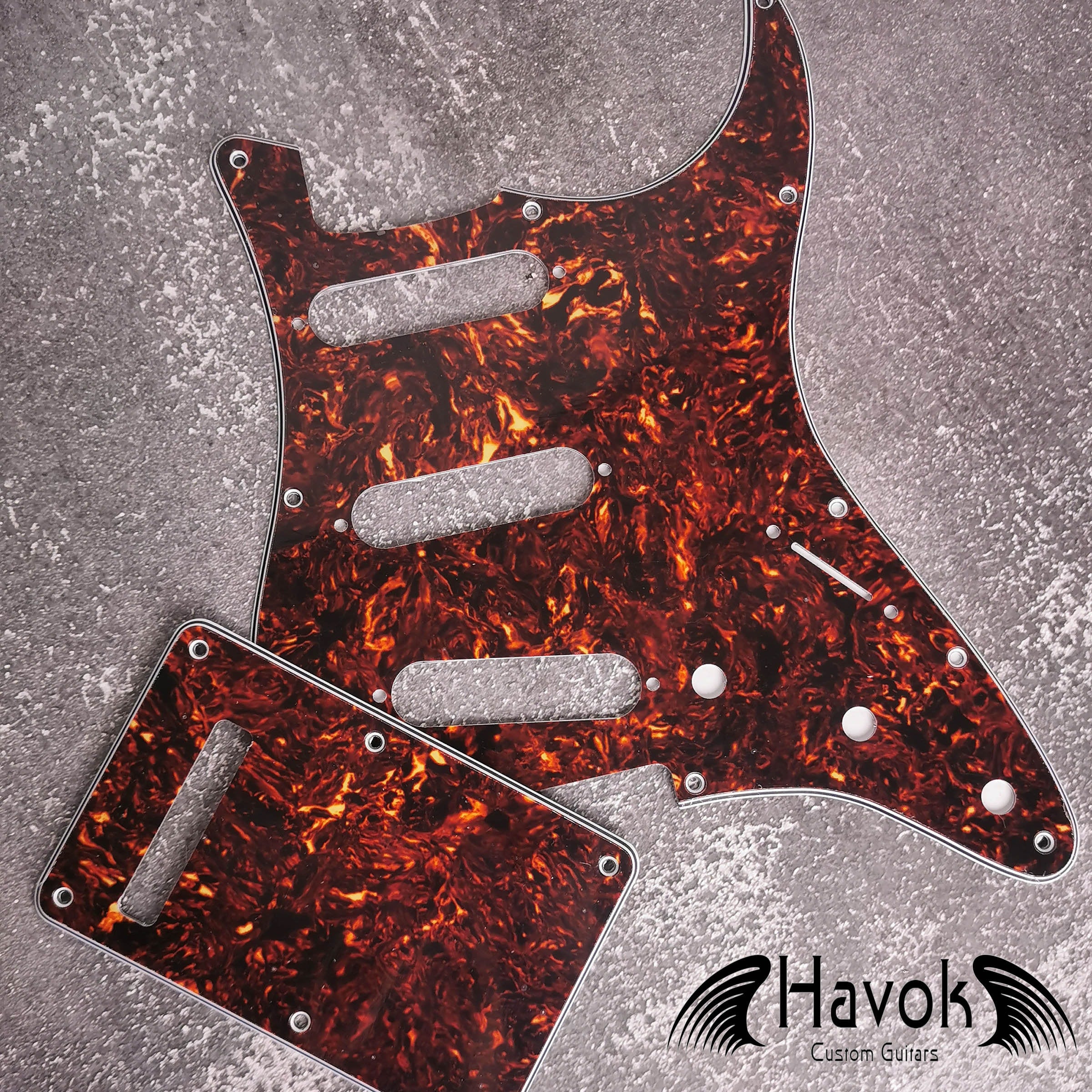 S type Guitar Scratch Plate, Tremolo Cover, 4Ply, S-Style Guitar Replacement Accessory, Guitar Build Kit, Guitar Gadget, ST Guitar