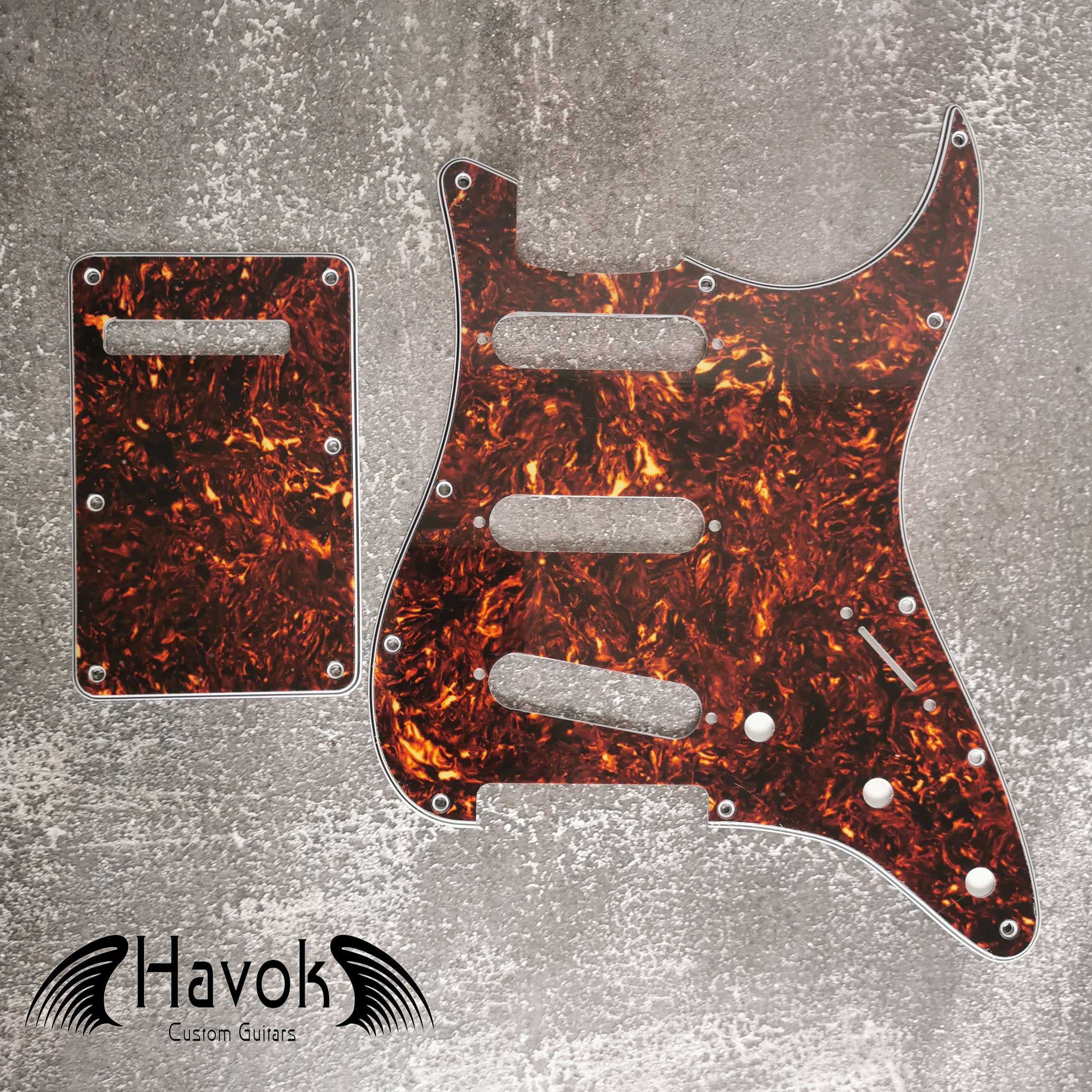 S type Guitar Scratch Plate, Tremolo Cover, 4Ply, S-Style Guitar Replacement Accessory, Guitar Build Kit, Guitar Gadget, ST Guitar