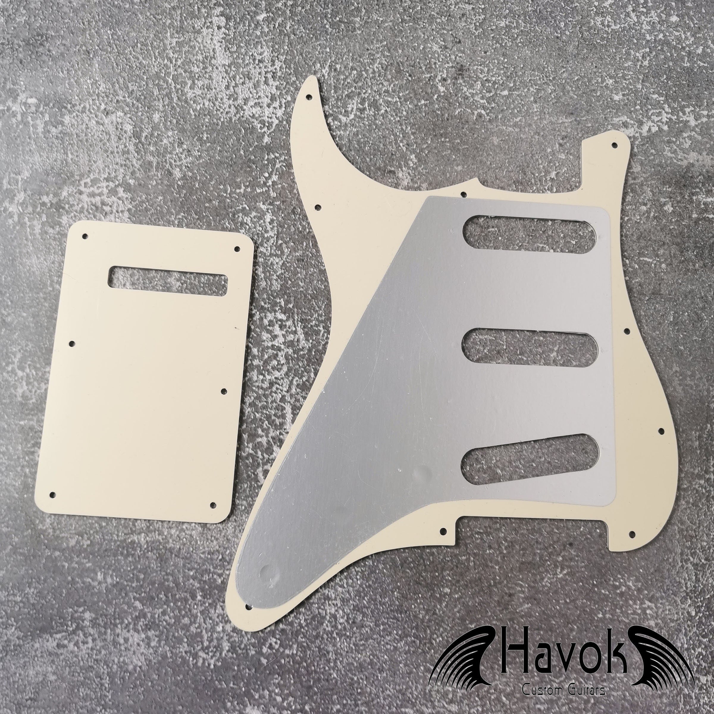 S type Scratch Plate, Tremolo Cover, 4Ply Plastic, S-Style Vintage Guitar Replacement Accessory, Guitar Build Kit, Guitar Gadget, Guitar DIY