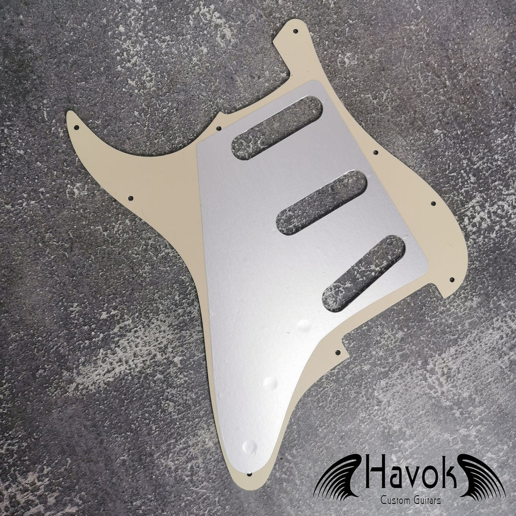 S type Scratch Plate, Tremolo Cover, 4Ply Plastic, S-Style Vintage Guitar Replacement Accessory, Guitar Build Kit, Guitar Gadget, Guitar DIY