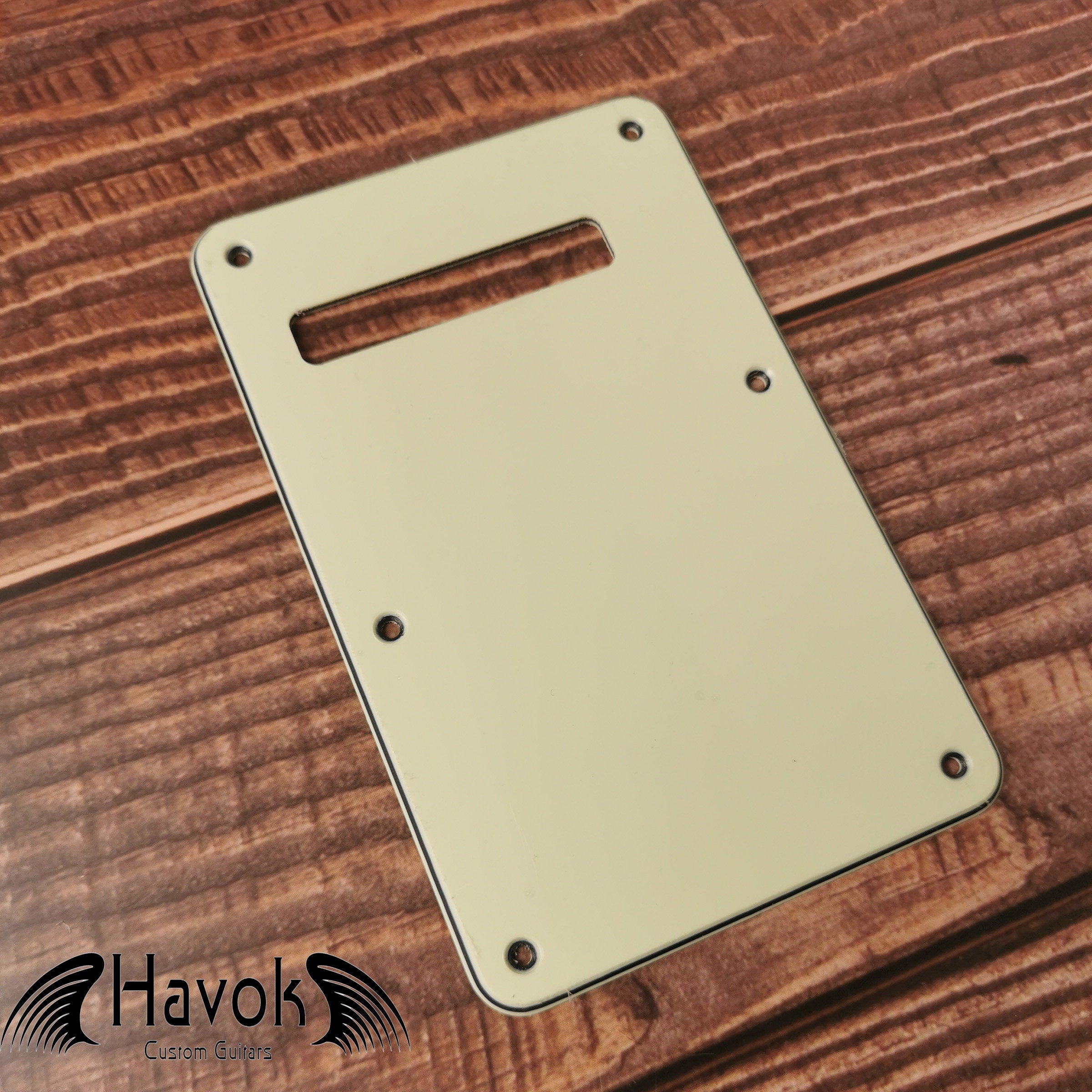 S Type Scratch Plate With Tremolo Cover, 4Ply Plastic, S-Style Vintage Guitar Replacement Accessory, Guitar Build Kit DIY, Guitar Gadget