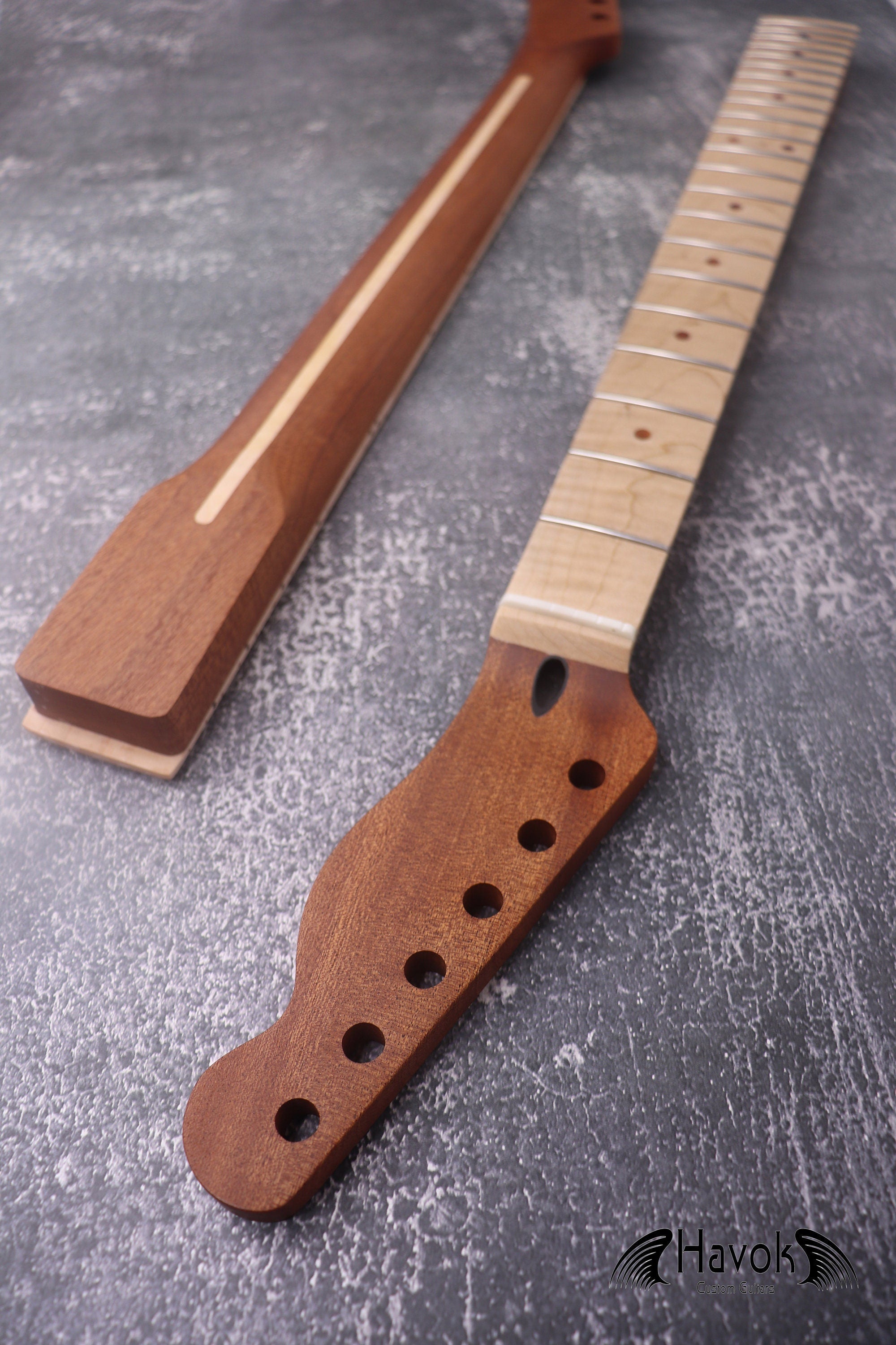 Mahogany T type Neck flame Maple Board Stainless Steel Jescar Frets