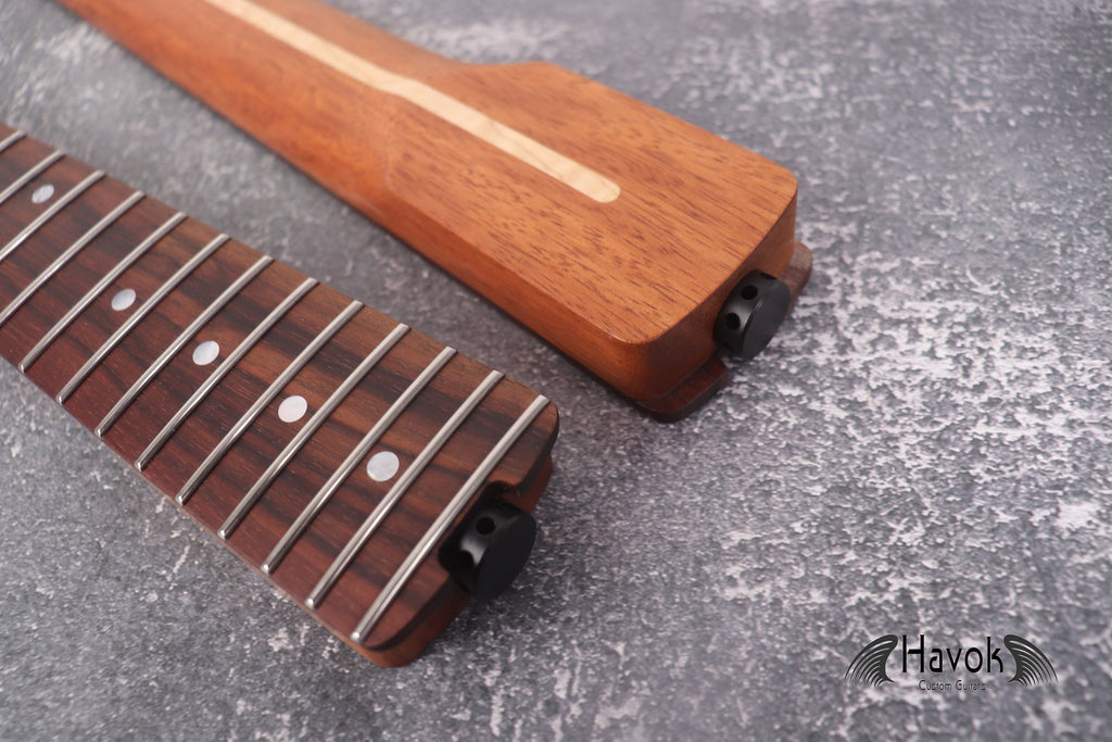 Mahogany Spoke Wheel Carbon Fiber Rods Neck Stainless Steel Jescar Frets Brand New