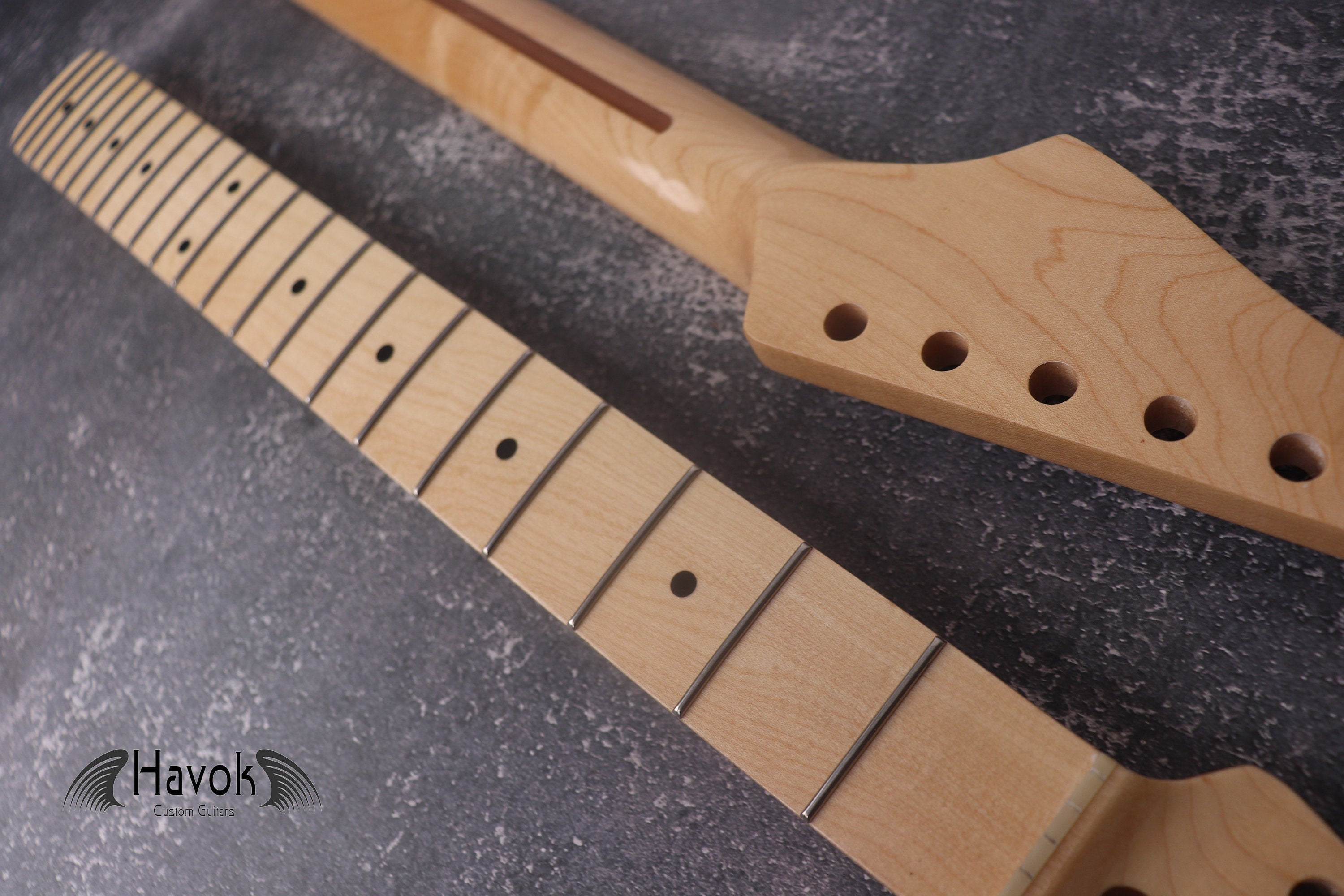 Maple Gloss Neck Stainless Steel Jescar Frets S Type, 22 Medium Jumbo, S Style Vintage Electric Guitar Neck Replacement, Build Part Gadget