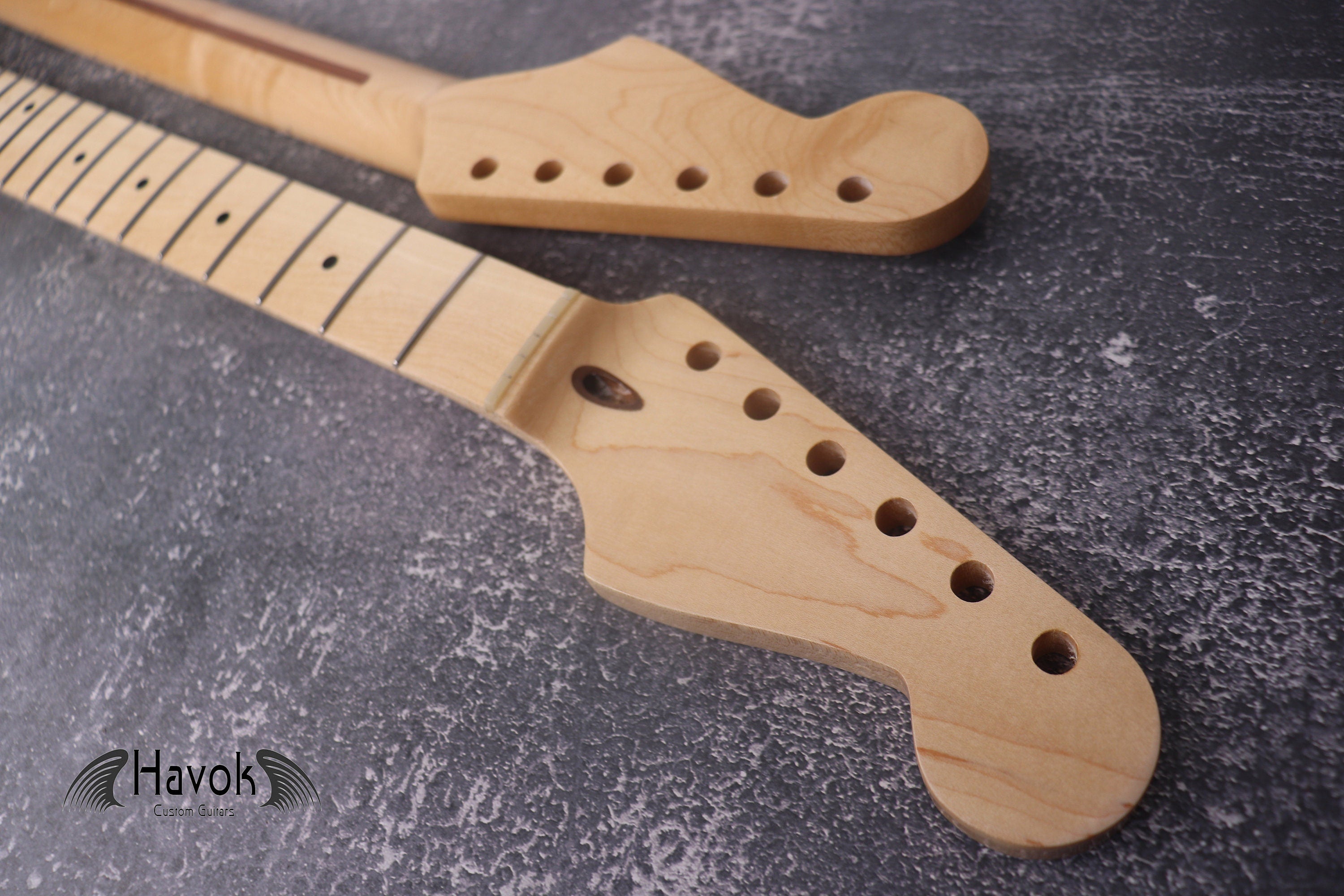 Maple Gloss Neck Stainless Steel Jescar Frets S Type, 22 Medium Jumbo, S Style Vintage Electric Guitar Neck Replacement, Build Part Gadget