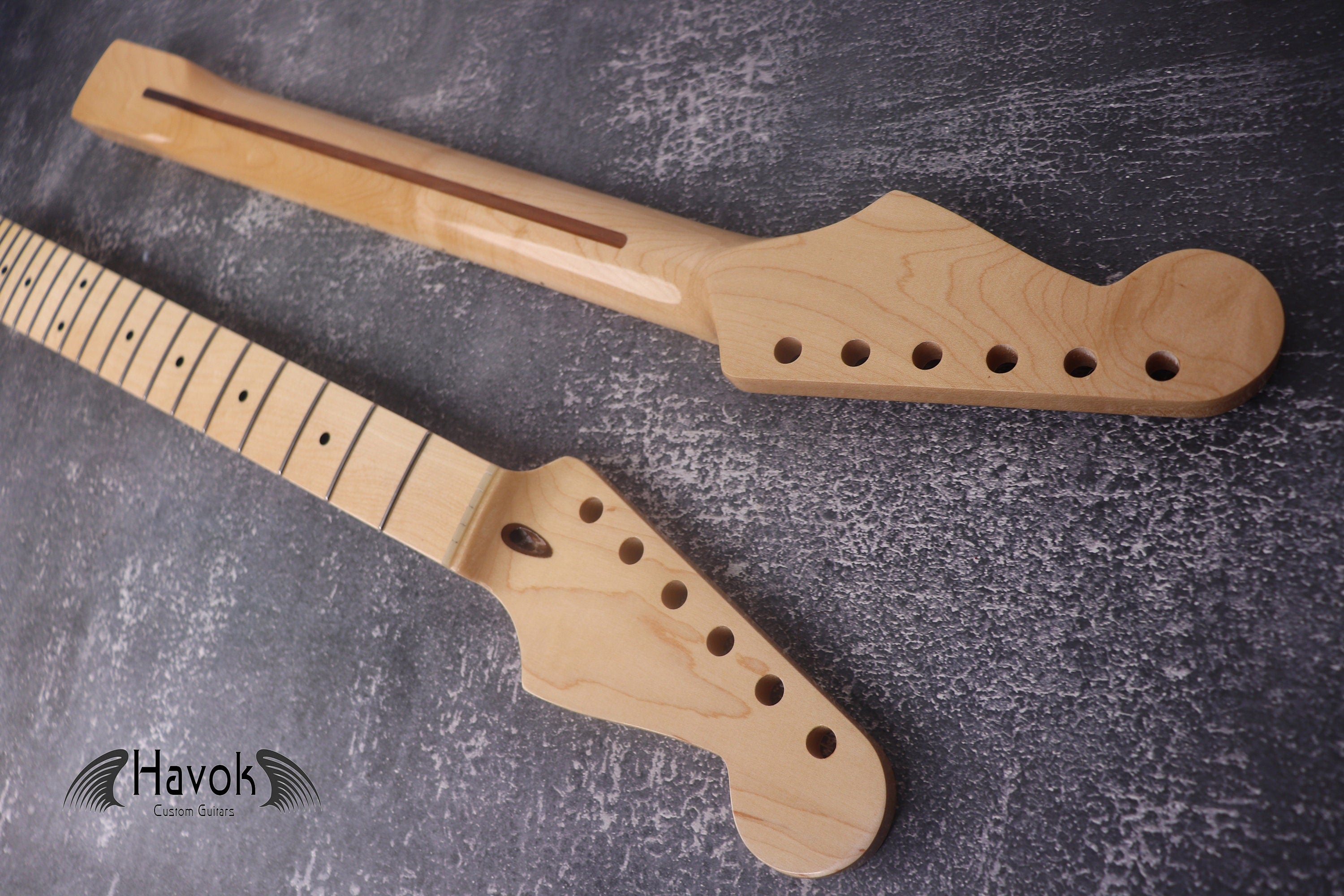 Maple Gloss Neck Stainless Steel Jescar Frets S Type, 22 Medium Jumbo, S Style Vintage Electric Guitar Neck Replacement, Build Part Gadget