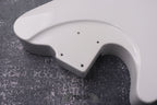 Metallic White 2 Humbuckers Mahogany Body Spoke Wheel Cut, Custom T-Style Body, Vintage Parts Gadget DIY Building Kit, TL Replacement