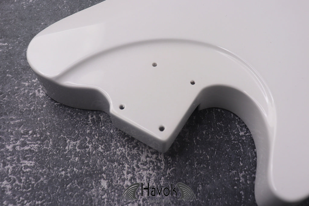 Metallic White 2 Humbuckers Mahogany Body Spoke Wheel Cut, Custom T-Style Body, Vintage Parts Gadget DIY Building Kit, TL Replacement
