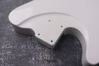 Metallic White 2 Humbuckers Mahogany Body Spoke Wheel Cut, Custom T-Style Body, Vintage Parts Gadget DIY Building Kit, TL Replacement