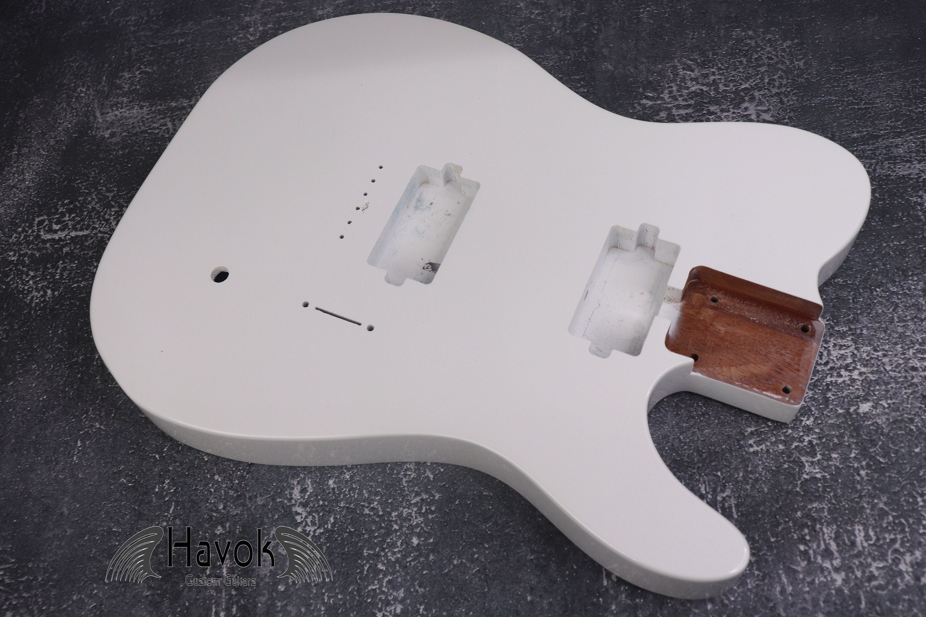 Metallic White 2 Humbuckers Mahogany Body Spoke Wheel Cut, Custom T-Style Body, Vintage Parts Gadget DIY Building Kit, TL Replacement