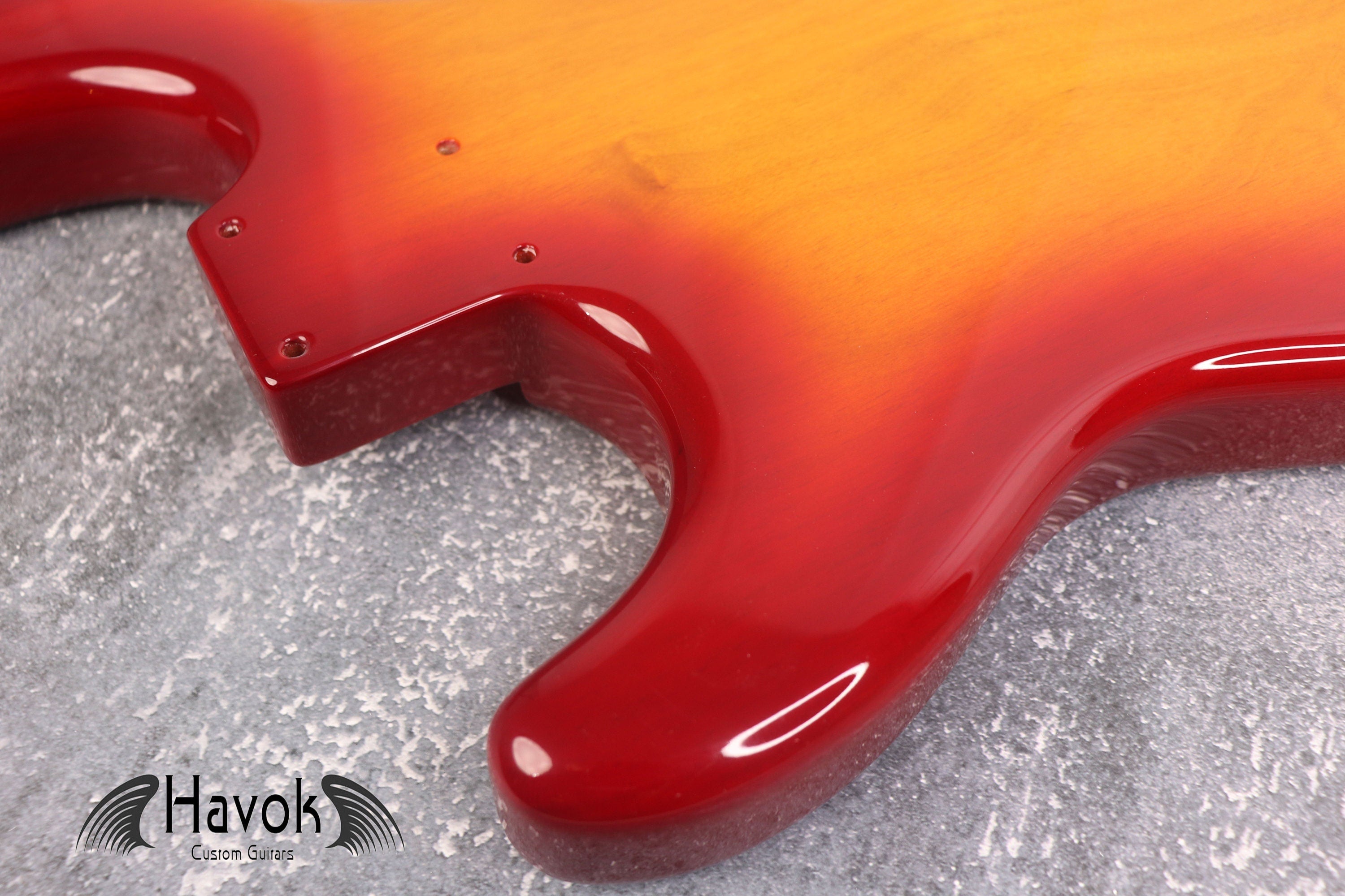 Sienna Burst F Hole Hard Tail 2 Piece Alder Body, Custom S-Style Body, High Gloss Vintage Part Gadget DIY Building Kit, ST Replacement