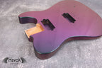 Chameleon 2 Humbuckers Mahogany Body, Hard Tail, Custom T-Style Guitar Body, High End Vintage Part Gadget, DIY Building Kit Replacement