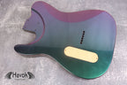 Chameleon 2 Humbuckers Mahogany Body Spoke Wheel, TL Custom T-Style Body, Vintage Guitar Part Gadget Replacement, DIY Building Kit
