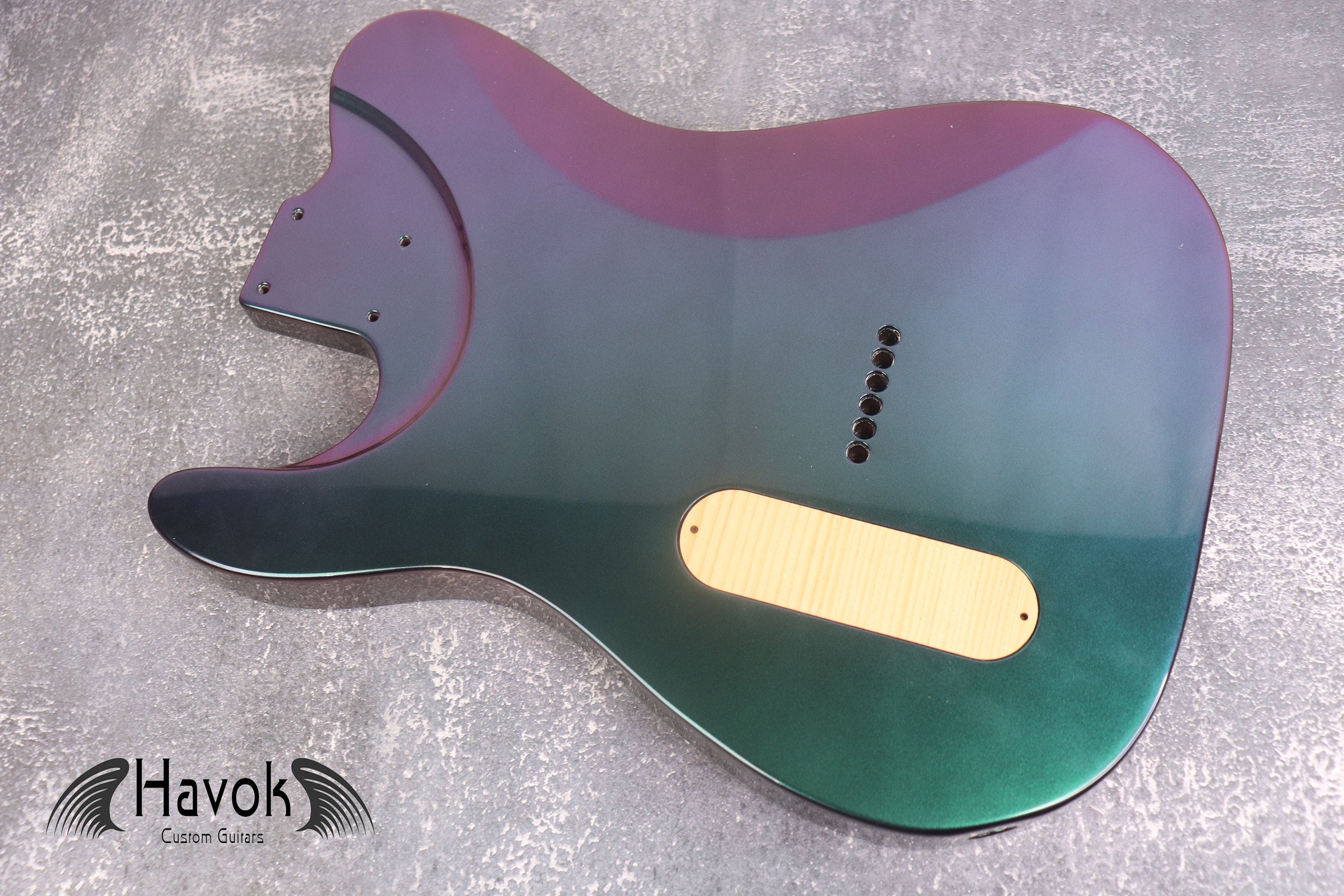 Chameleon 2 Humbuckers Mahogany Body Spoke Wheel, TL Custom T-Style Body, Vintage Guitar Part Gadget Replacement, DIY Building Kit