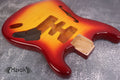 Sienna Burst F Hole Hard Tail 2 Piece Alder Body, Custom S-Style Body, High Gloss Vintage Part Gadget DIY Building Kit, ST Replacement