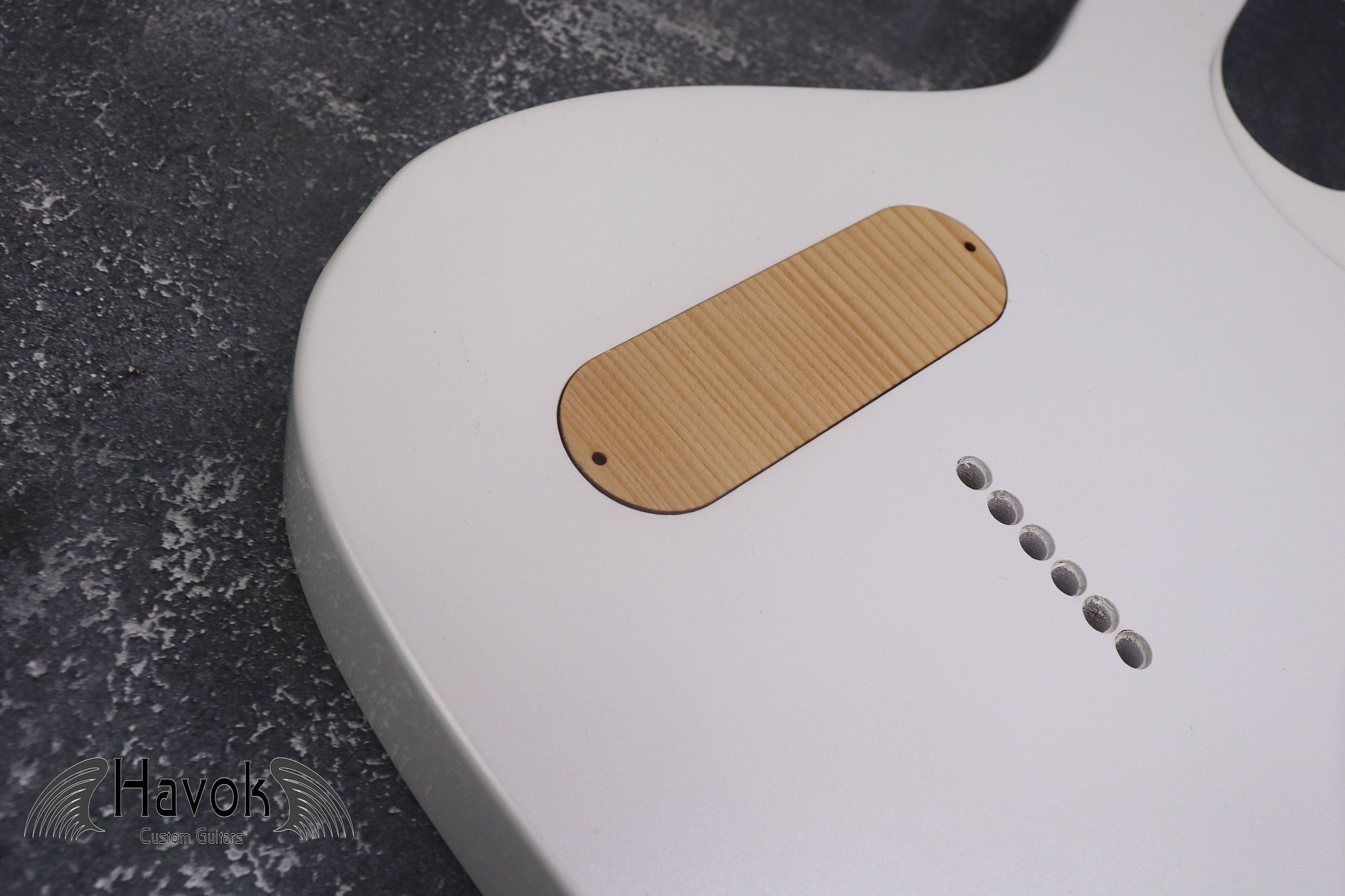 Metallic White T type 2 Humbuckers Mahogany Body High Gloss, Custom T-Style Body, Vintage Guitar Parts Gadget DIY Building Kit, TL