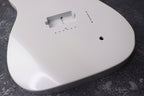 Metallic White T-Style Guitar Body, Mahogany, Humbucker Route