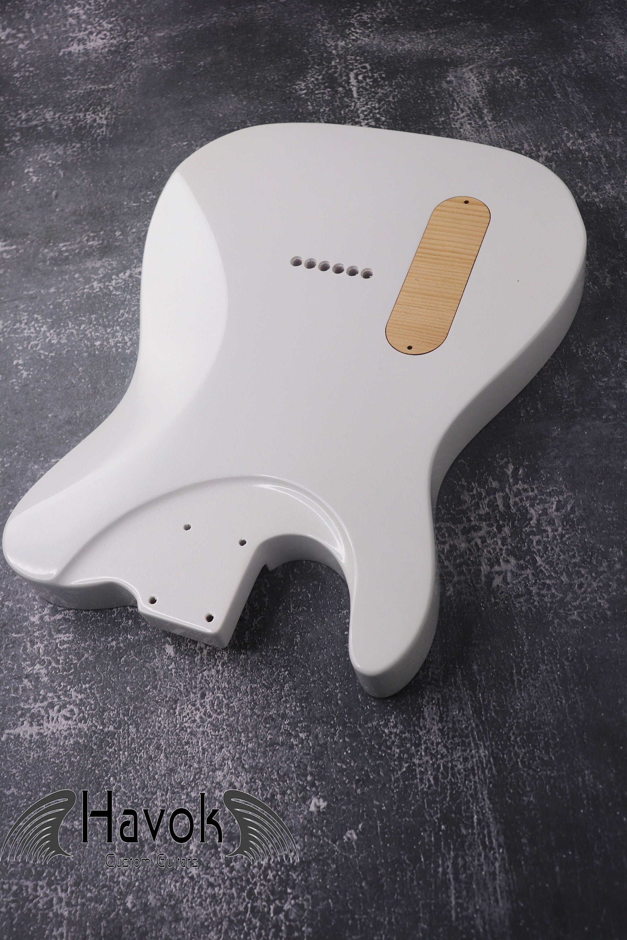 Metallic White T type 2 Humbuckers Mahogany Body High Gloss, Custom T-Style Body, Vintage Guitar Parts Gadget DIY Building Kit, TL