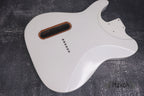 Metallic White T type 2 Humbuckers Mahogany Body High Gloss, Custom T-Style Body, Vintage Guitar Parts Gadget DIY Building Kit, TL