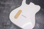 Metallic White T type 2 Humbuckers Mahogany Body High Gloss, Custom T-Style Body, Vintage Guitar Parts Gadget DIY Building Kit, TL