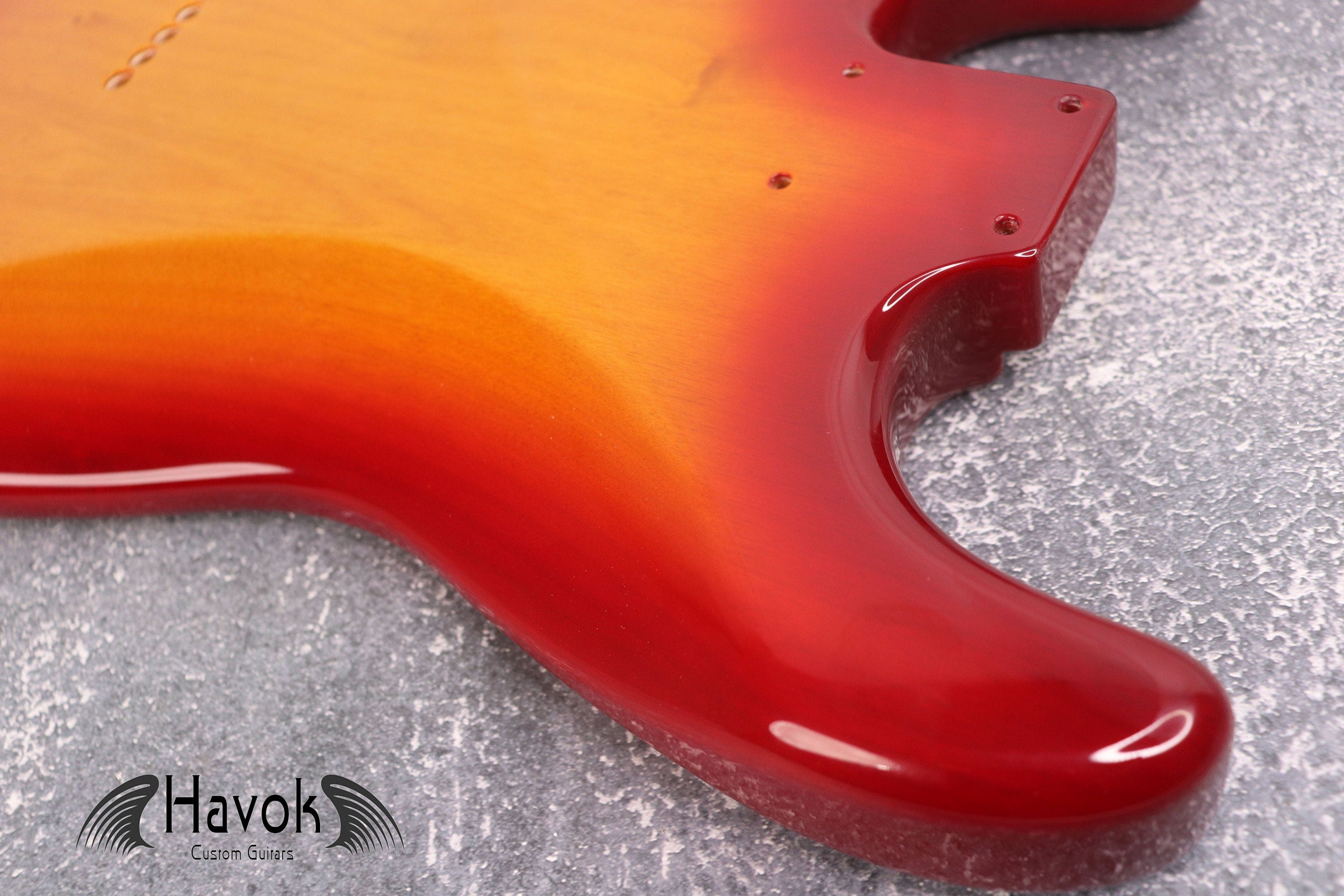 Sienna Burst F Hole Hard Tail 2 Piece Alder Body, Custom S-Style Body, High Gloss Vintage Part Gadget DIY Building Kit, ST Replacement