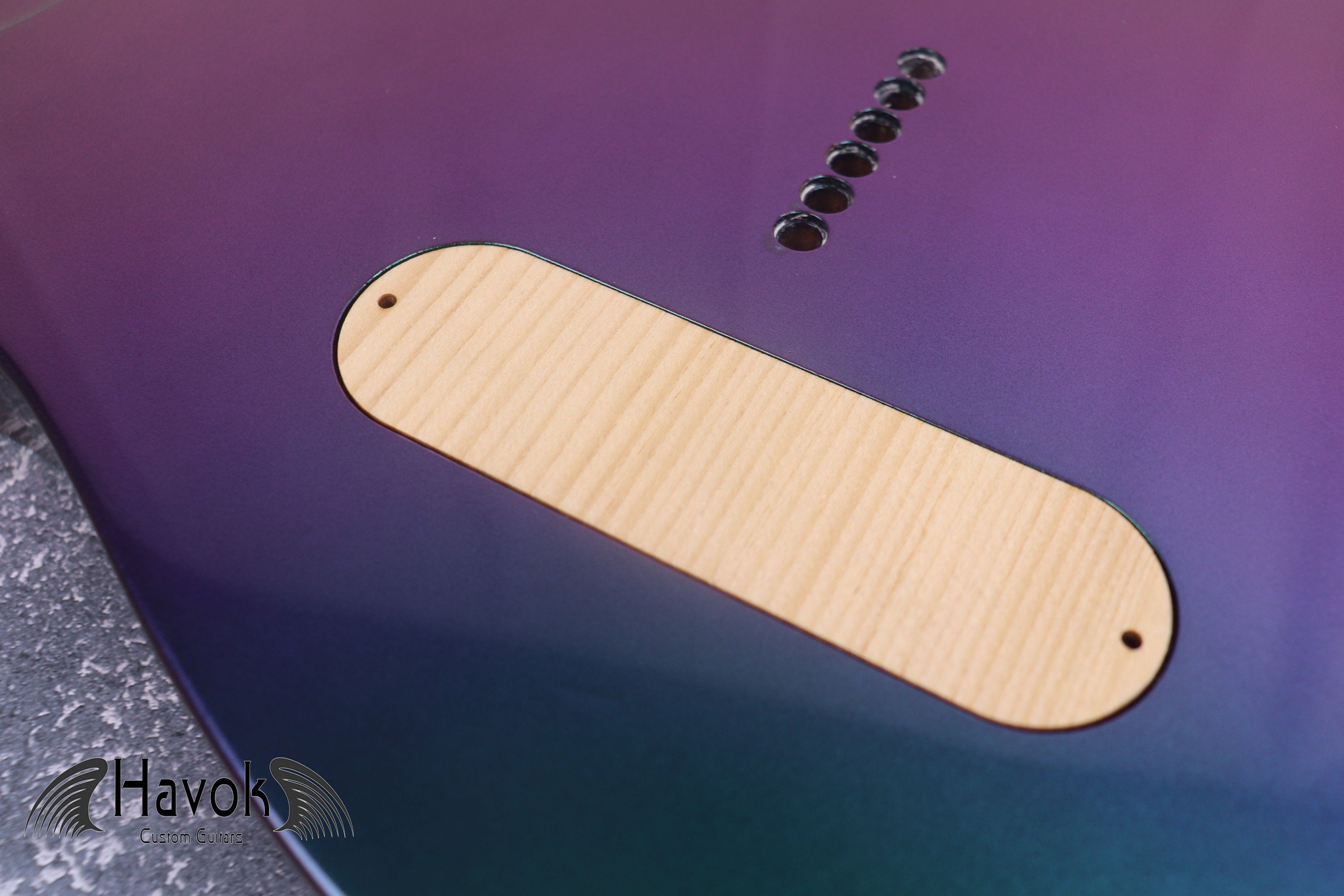 Chameleon 2 Humbuckers Mahogany Body, Hard Tail, Custom T-Style Guitar Body, High End Vintage Part Gadget, DIY Building Kit Replacement
