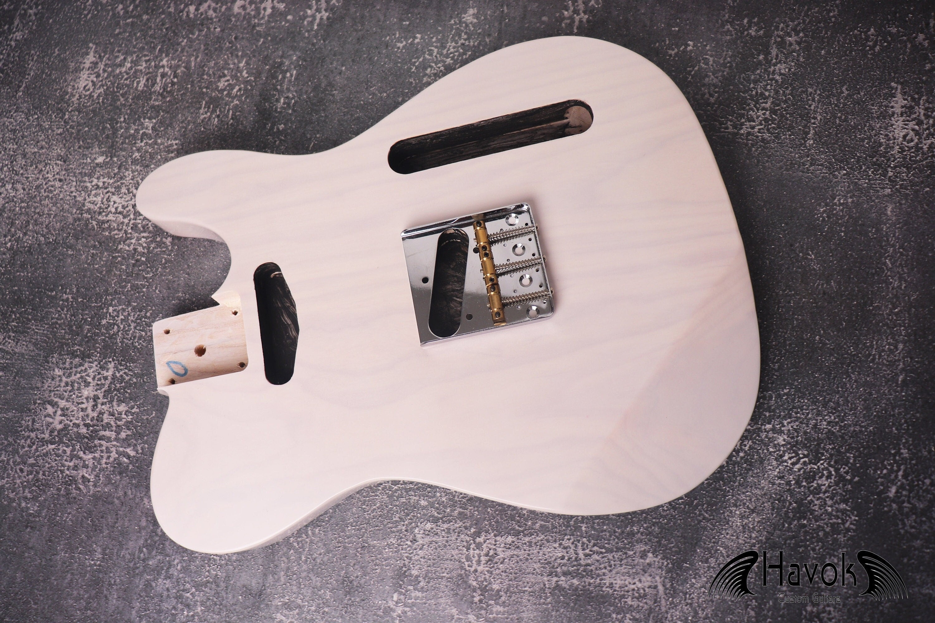 T-Style TL Body With ST Contours 3 Piece Ash White, Vintage TL Part, Guitar Replacement Gadget, Music Instrument Build Your Own