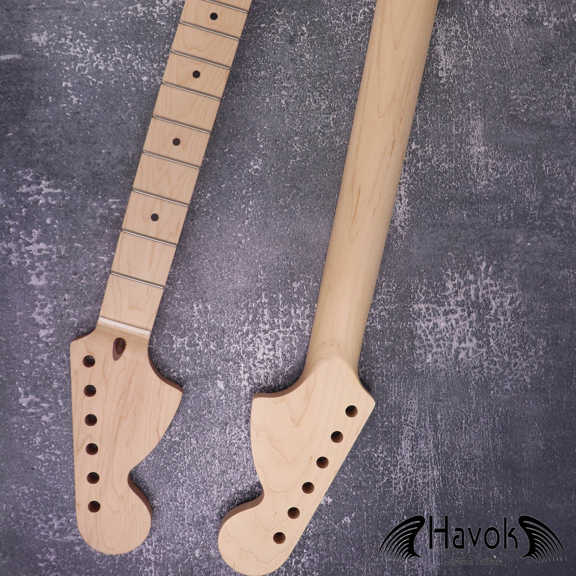 S Type Reverse Big Headstock Satin Neck, 22 Stainless Steel Jescar Frets, S Style ST Neck, Vintage Guitar Part Neck Replacement Part Gadget