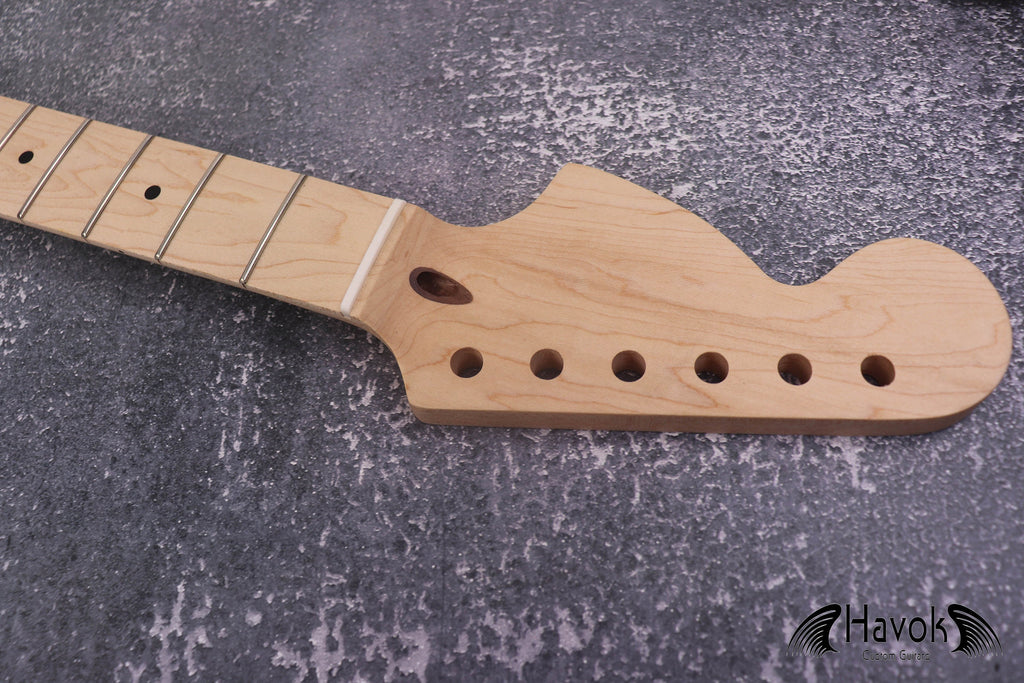 ST Reverse Big Headstock Satin Neck, 22 Nickel Jescar Frets S Type, S Style Custom Vintage Guitar Build DIY Replacement Part Gadget