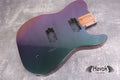 Chameleon 2 Humbuckers Mahogany Body Spoke Wheel, TL Custom T-Style Body, Vintage Guitar Part Gadget Replacement, DIY Building Kit