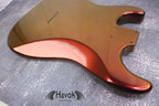 Hard Tail Nebula Chameleon 2pc Alder Guitar S type, Custom Guitar Body, Chameleon Style Body High Gloss, Vintage ST S-Style Guitar Part