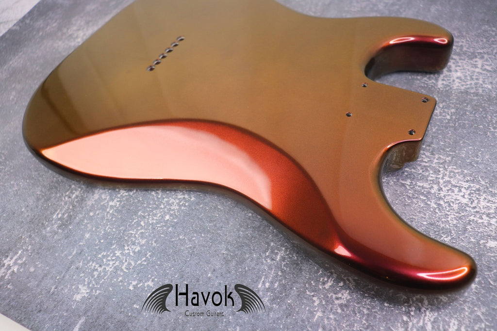 Chameleon Mahogany Guitar Body, HSH Pickup, Hardtail Bridge