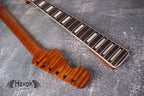 S type Flame Maple Gloss Binding Carbon Fiber Rods Neck Stainless Steel Jescar Frets maple