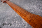 S type Flame Maple Gloss Binding Carbon Fiber Rods Neck Stainless Steel Jescar Frets