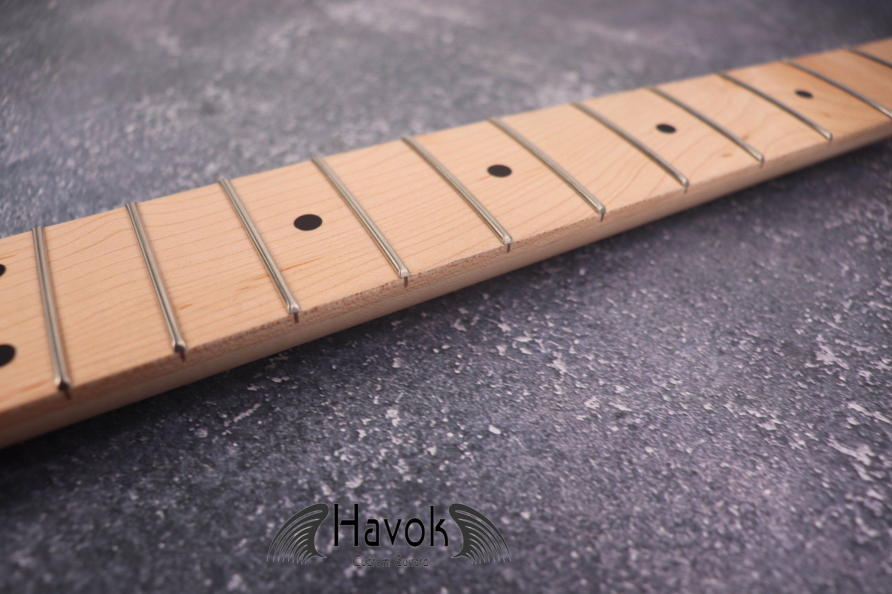 ST Maple Satin Neck Nickel Frets, S Style 22 Medium Jumbo Jescar Frets, S Type Vintage Neck Replacement Part, Guitar Build Kit DIY