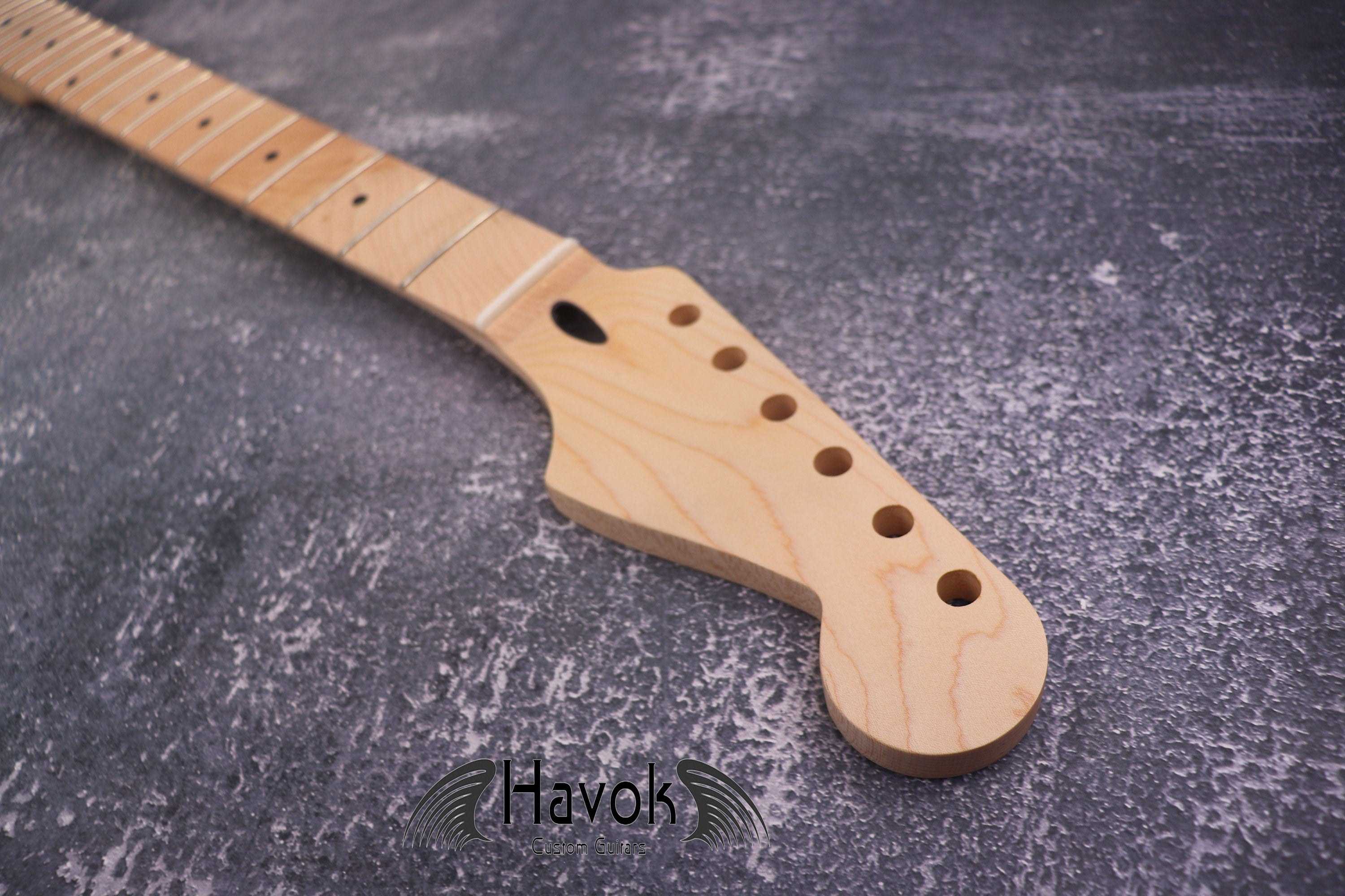 ST Maple Satin Neck Nickel Frets, S Style 22 Medium Jumbo Jescar Frets, S Type Vintage Neck Replacement Part, Guitar Build Kit DIY