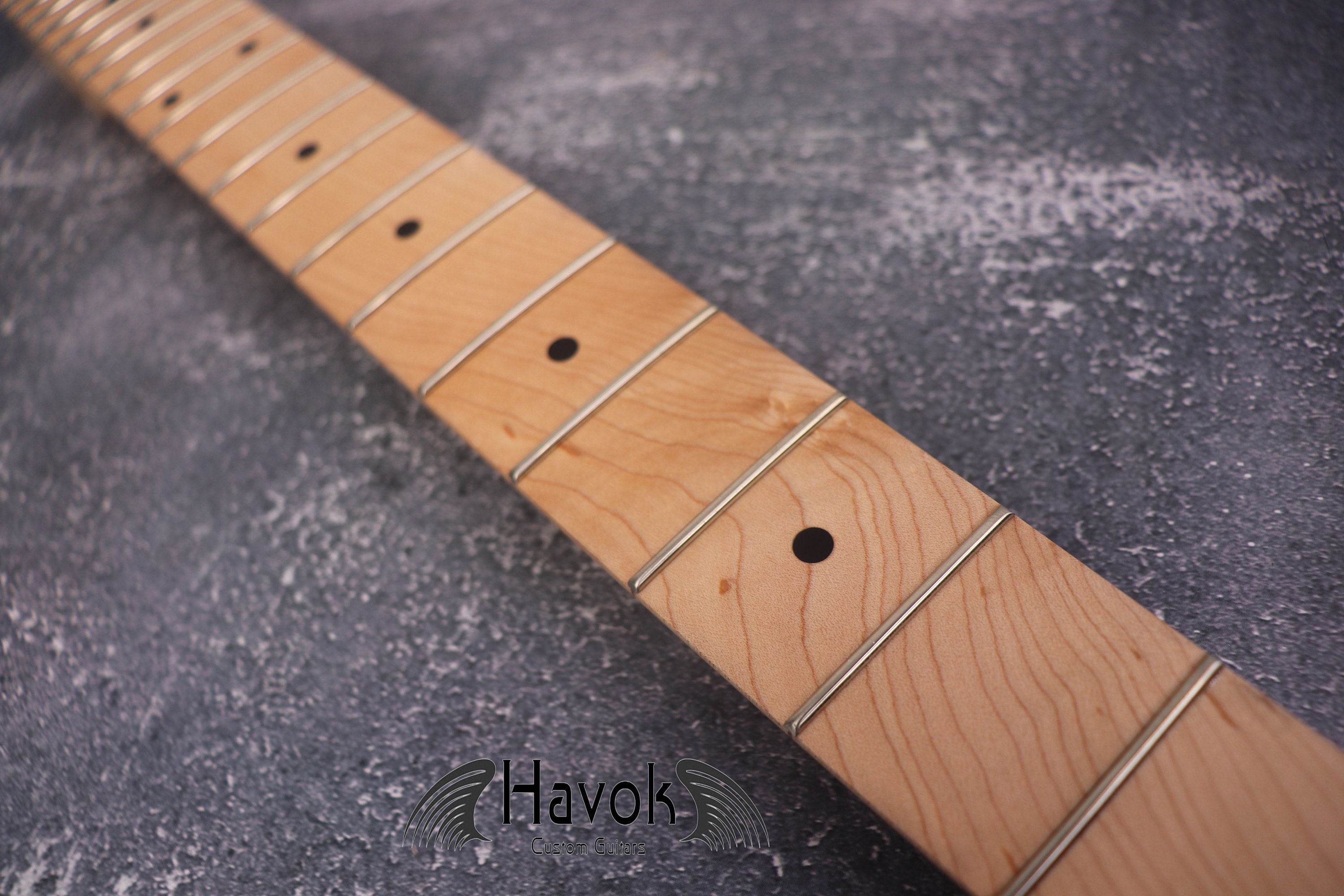 ST Maple Satin Neck Nickel Frets, S Style 22 Medium Jumbo Jescar Frets, S Type Vintage Neck Replacement Part, Guitar Build Kit DIY