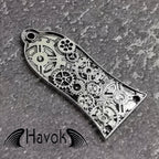 Truss Rod Silver, Steam Punk Cogwheel Shape Case For Electric Guitar, Rare Custom Shop Accessory, Build Kit DIY, Gadget And Replacement