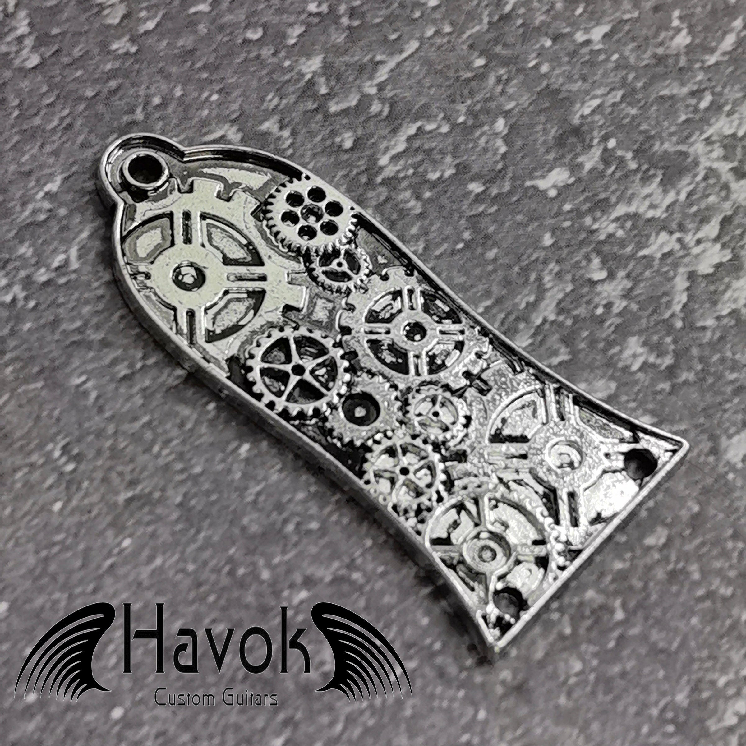 Truss Rod Silver, Steam Punk Cogwheel Shape Case For Electric Guitar, Rare Custom Shop Accessory, Build Kit DIY, Gadget And Replacement