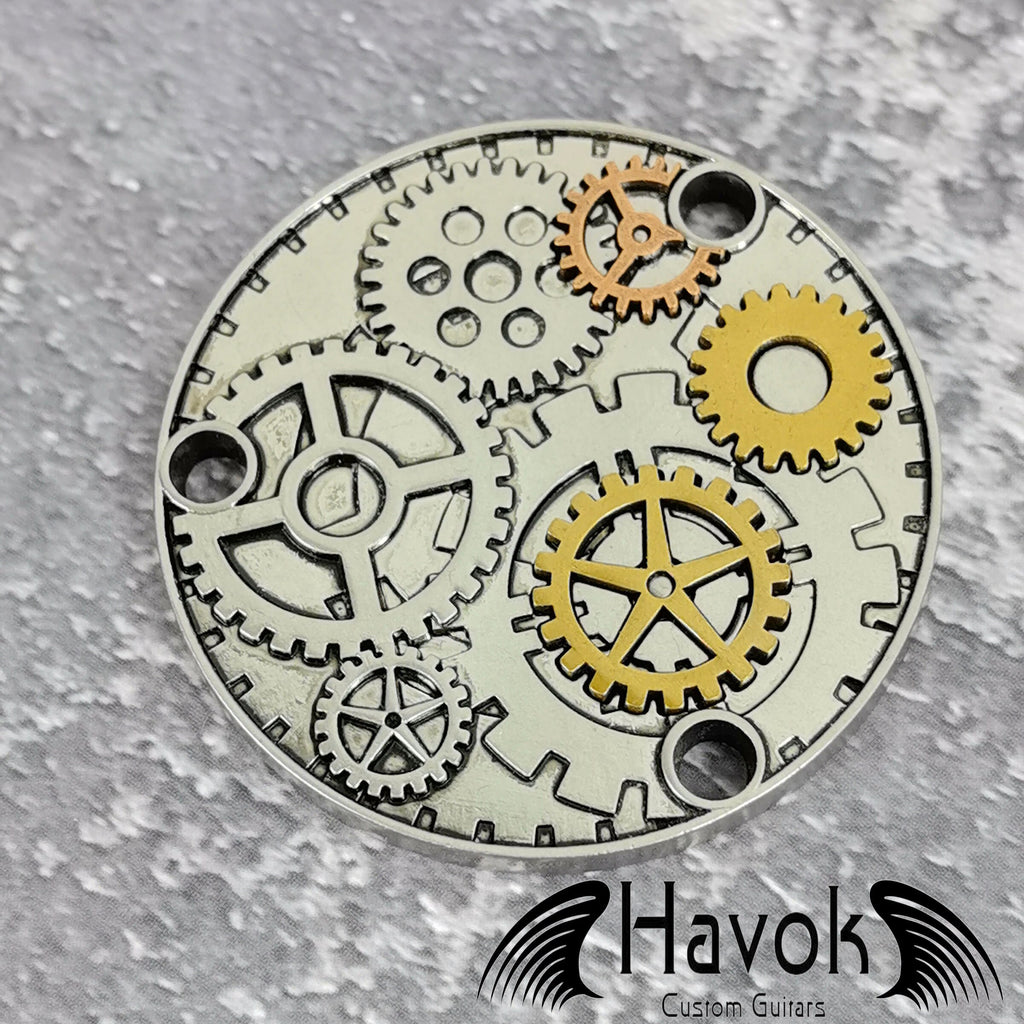 Steam Punk Toggle Switch Metal Plate Cover, LP Single Cut, Vintage Guitar Accessory Part, Guitar Build Kit DIY, Gadget And Replacement