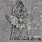 Truss Rod Silver, Gothic Skeleton Moth Shape Case For Electric Guitar, Rare Custom Shop Accessory, Build Kit DIY, Gadget And Replacement
