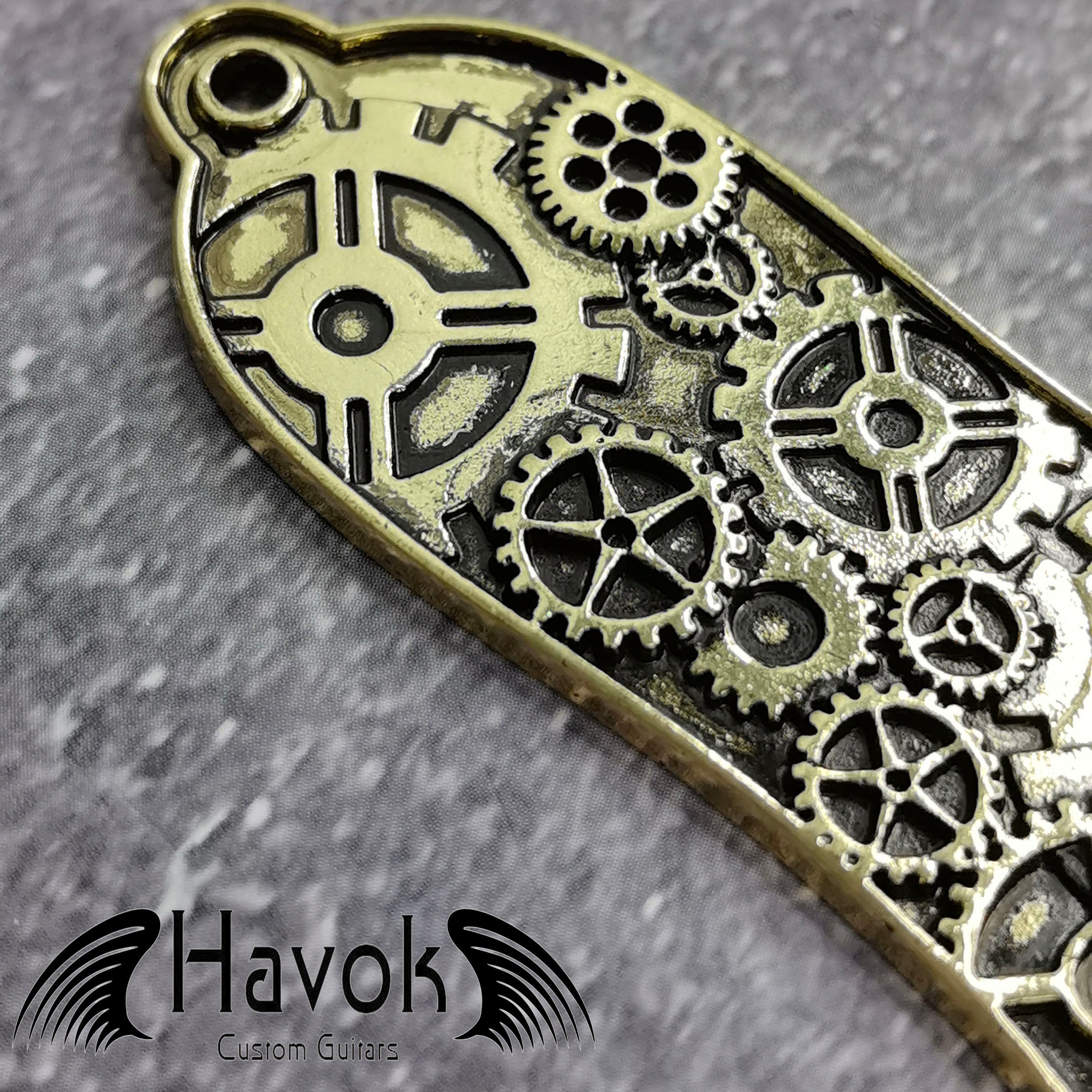 Truss Rod Gold, Steam Punk Cogwheel Shape Case For Electric Guitar, Rare Custom Shop Accessory, Vintage Build Kit, Gadget And Replacement