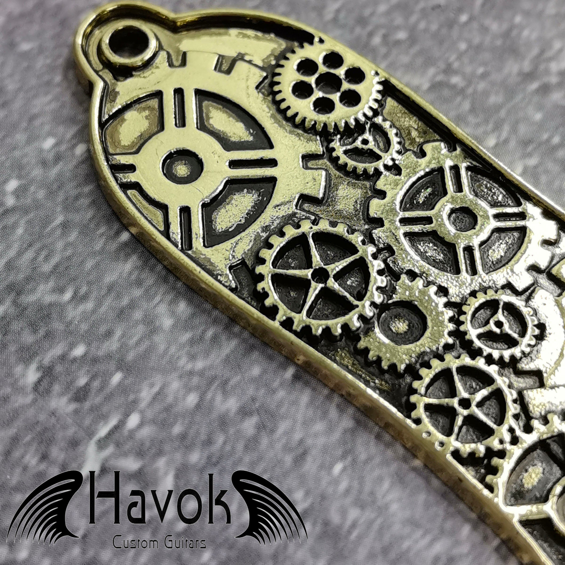 Truss Rod Gold, Steam Punk Cogwheel Shape Case For Electric Guitar, Rare Custom Shop Accessory, Vintage Build Kit, Gadget And Replacement